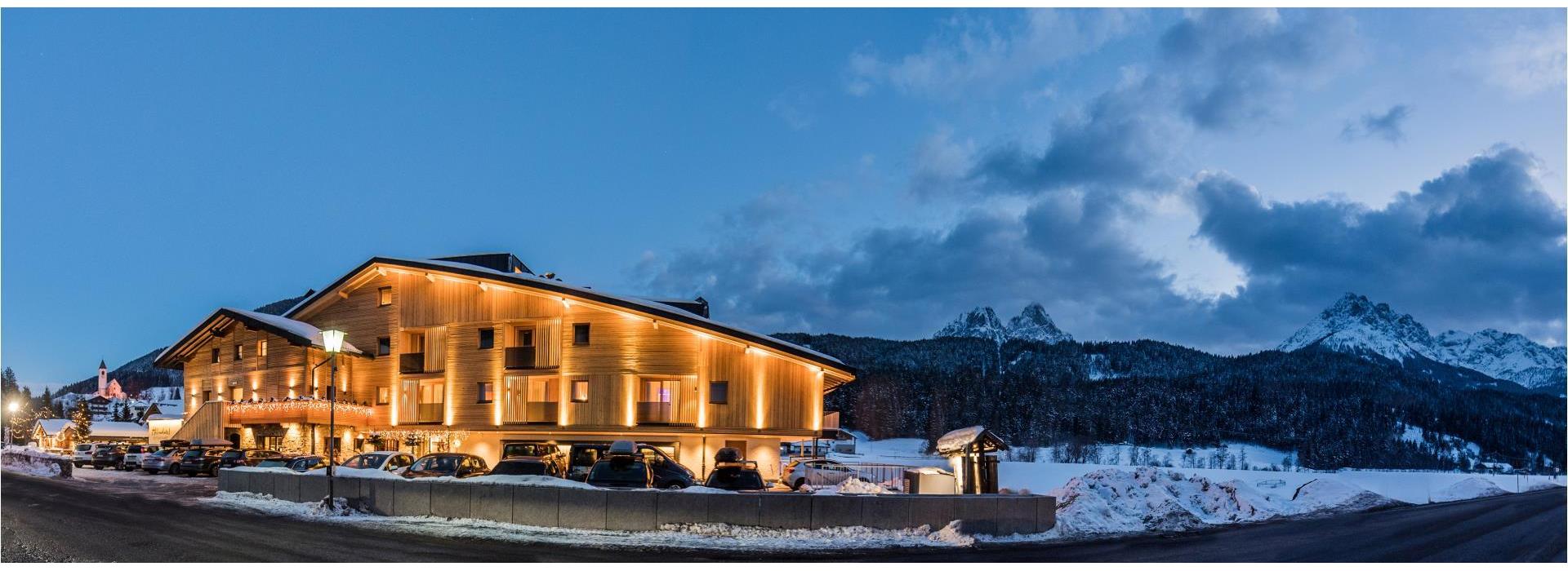 Helmhotel in inverno